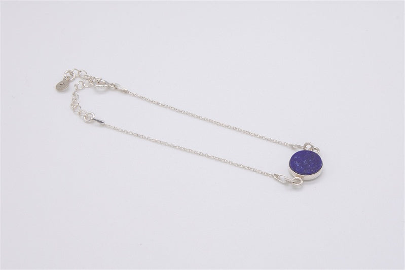 Handgefertigtes Armband aus 925 Silber mit Edelstein